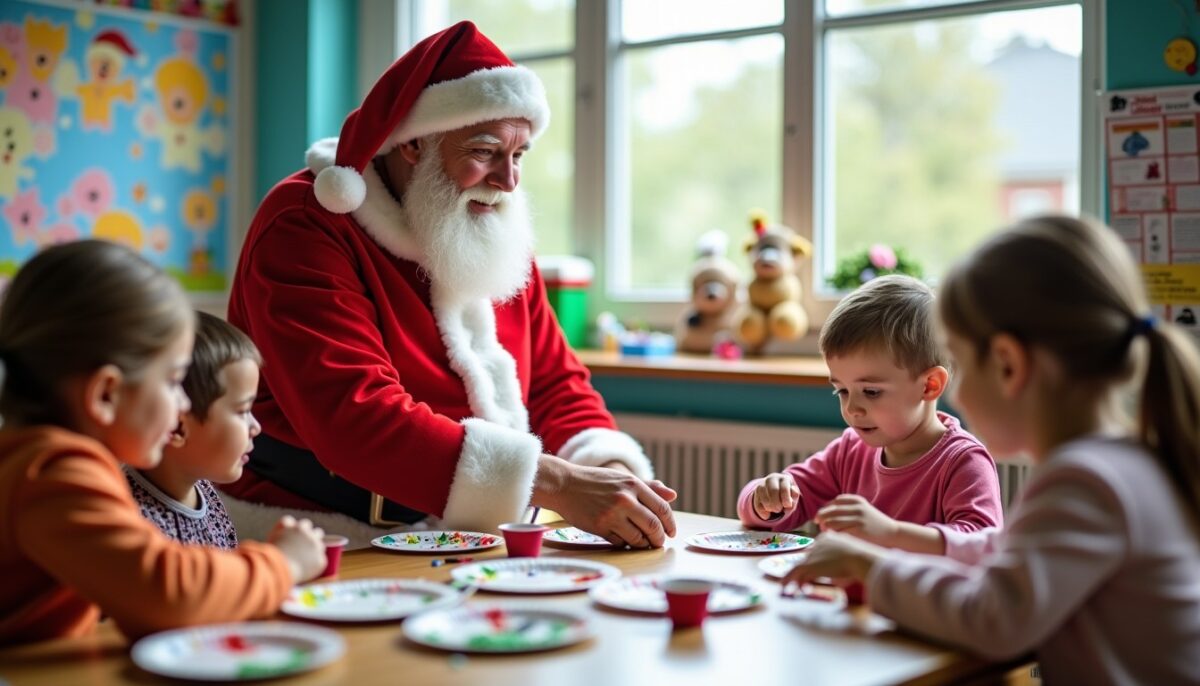 Père Noël à la maternelle : découvrez les 5 étapes pour créer une assiette en carton magique